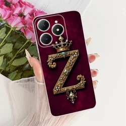 Cute Crown Letters Soft Slim Phone Case - Stylish Protective Cover for Realme Narzo N63 (12Z)