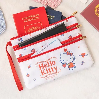 Borsa porta documenti da viaggio con scomparti multipli per organizzare comodamente carte, ricevute e passaporti.
