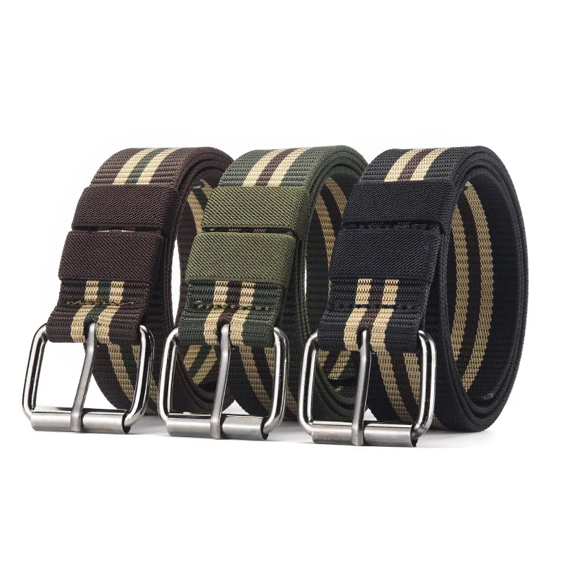 High Quality Outdoor Men's Canvas Belt Men's Casual Military Tactical Alloy Pin Buckle Sports Workwear Belt