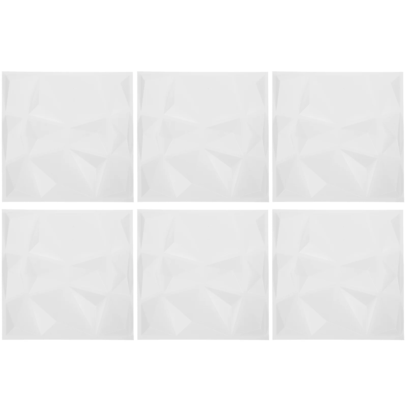 

6 Pcs Three-dimensional Wall Panel Panels 3D Paneling Wallpaper Interior Decor Hotel PVC for Board Peel and Stick Living Room