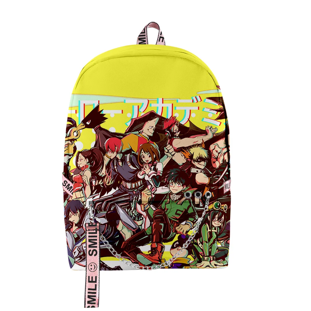 

Popular Youthful School Bags Unisex My Hero Academia Anime Travel Bags 3D Print Oxford Waterproof Notebook Shoulder Backpacks