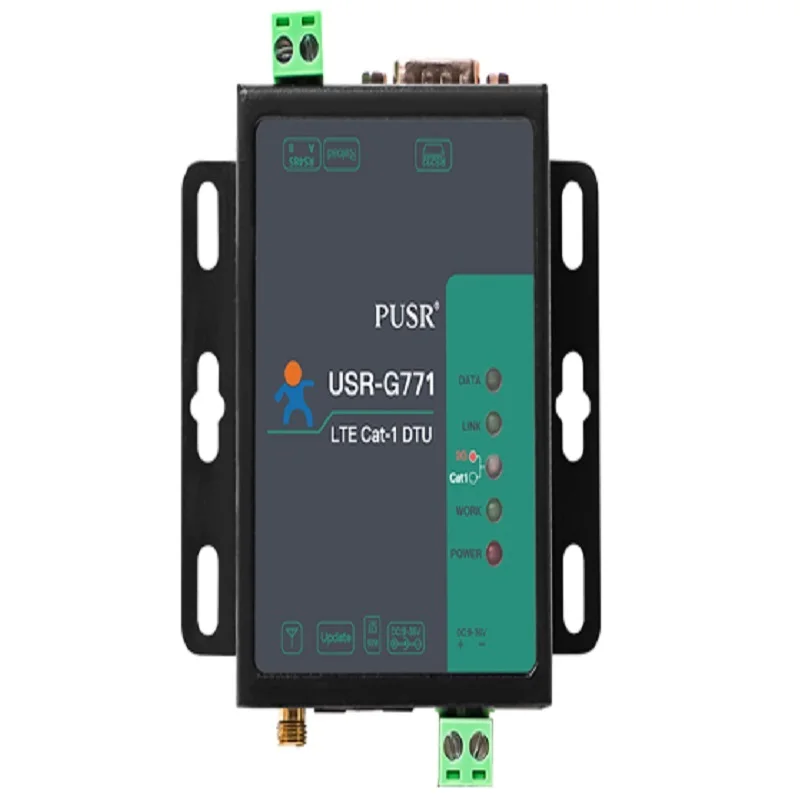 

G771-E RS232/RS485 с последовательным соединением с сотовой связью LTE Cat 1-это Коммуникационный модем LTE CAT 1, который поддерживает LTE и GSM, покрывает th