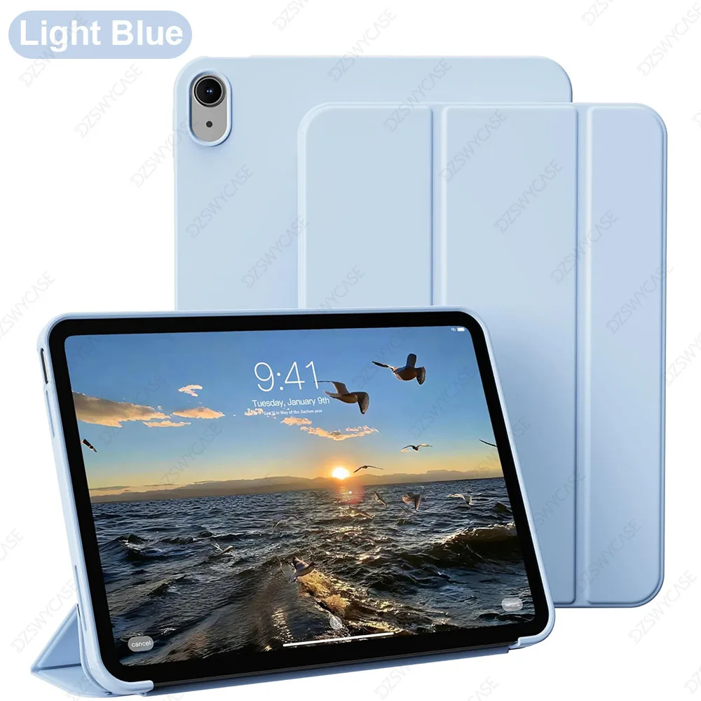 Enhanced Trifold Stand Case with Auto Wake/Sleep and Soft TPU Back