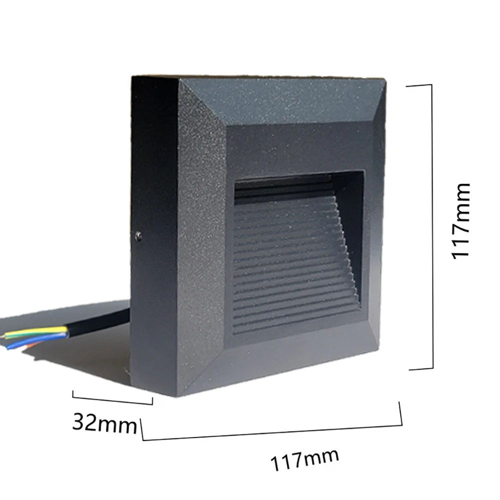 thumbnail image 1 of Lámpara de pared universal impermeable con luz LED para exteriores, para garaje, sótano, canal, rampa, paso de entrada, 12 V, 220 V, 1 of 5
