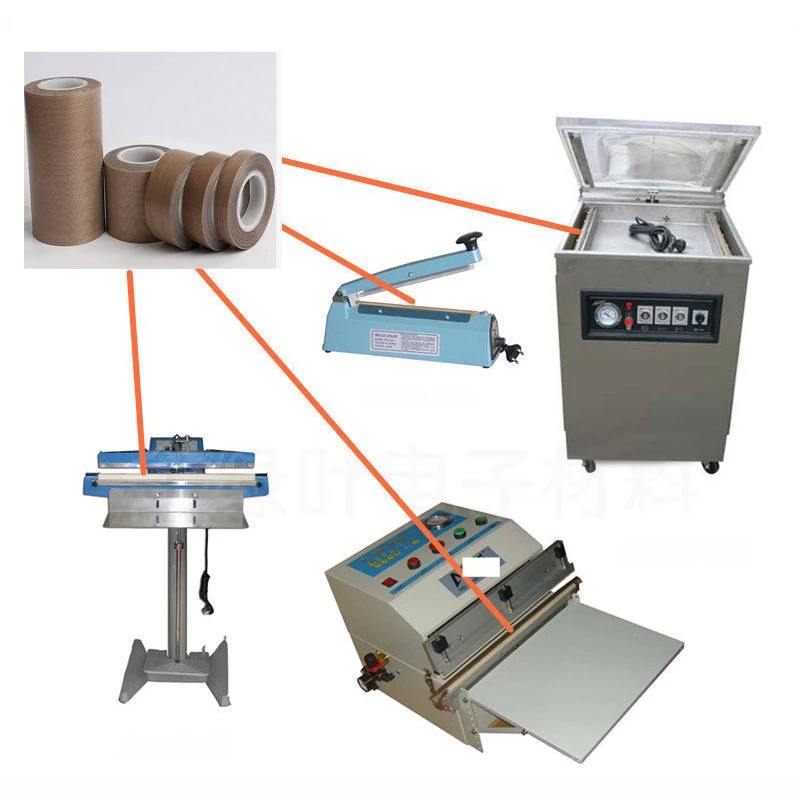 300 Degree High Temperature Resistance Adhesive Tape Cloth Heat Insulation Sealing Machine PTFE Tape high temperature tape