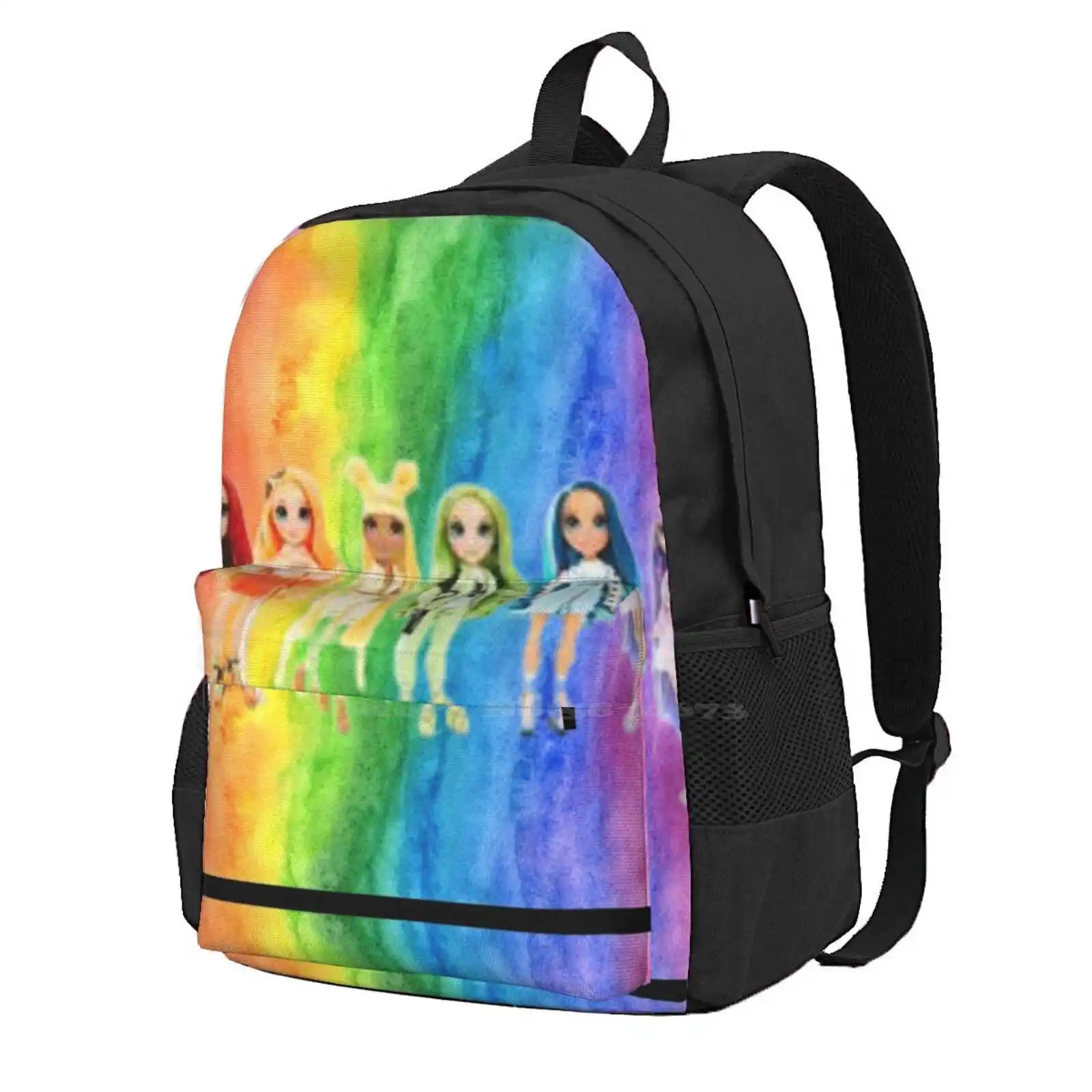 

Радужные школьные ранцы для девочек-подростков, высокие зимние дорожные сумки для ноутбука, Rainbowhigh скрипка, ива рубиандерсон