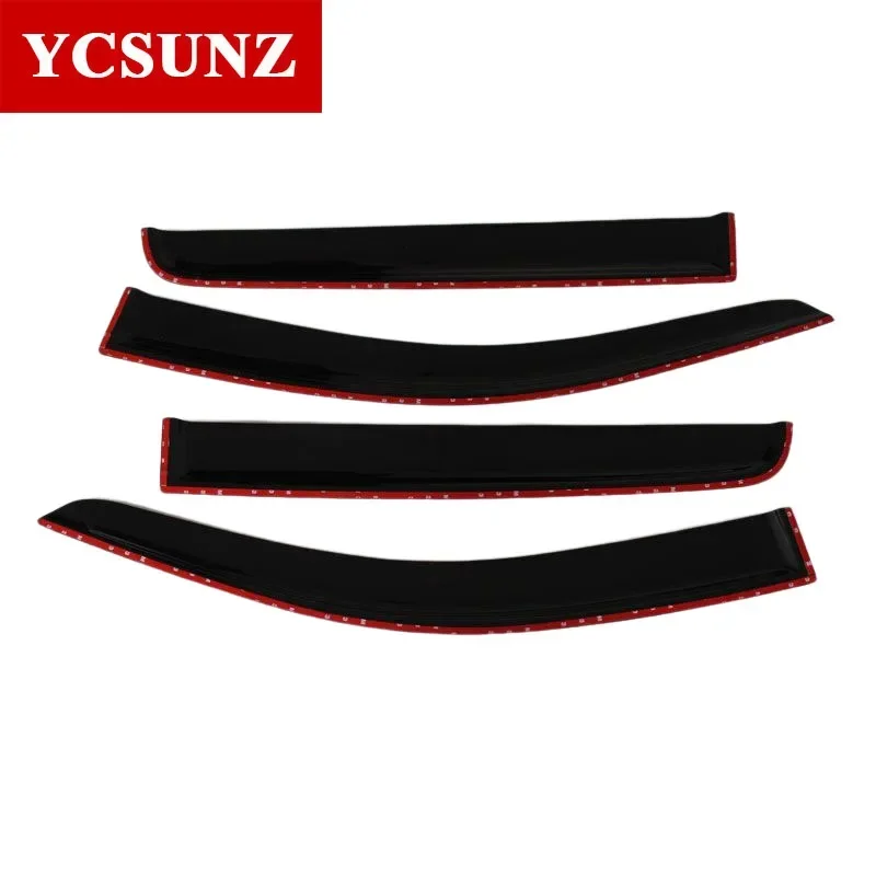 Door Window Deflectors Visor For Ford Ranger Wildtrak T6 T7 T8 2012 2013 2014 2015 Pickup Truck