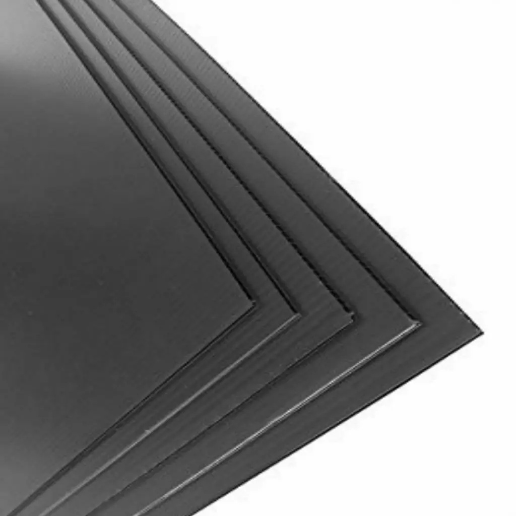Black PVC Board Hard Plastic Sheet Thin Plate Thickness 0.4/0.5/1mm Corrosion Resistance Insulation Decoration Chemical Industry