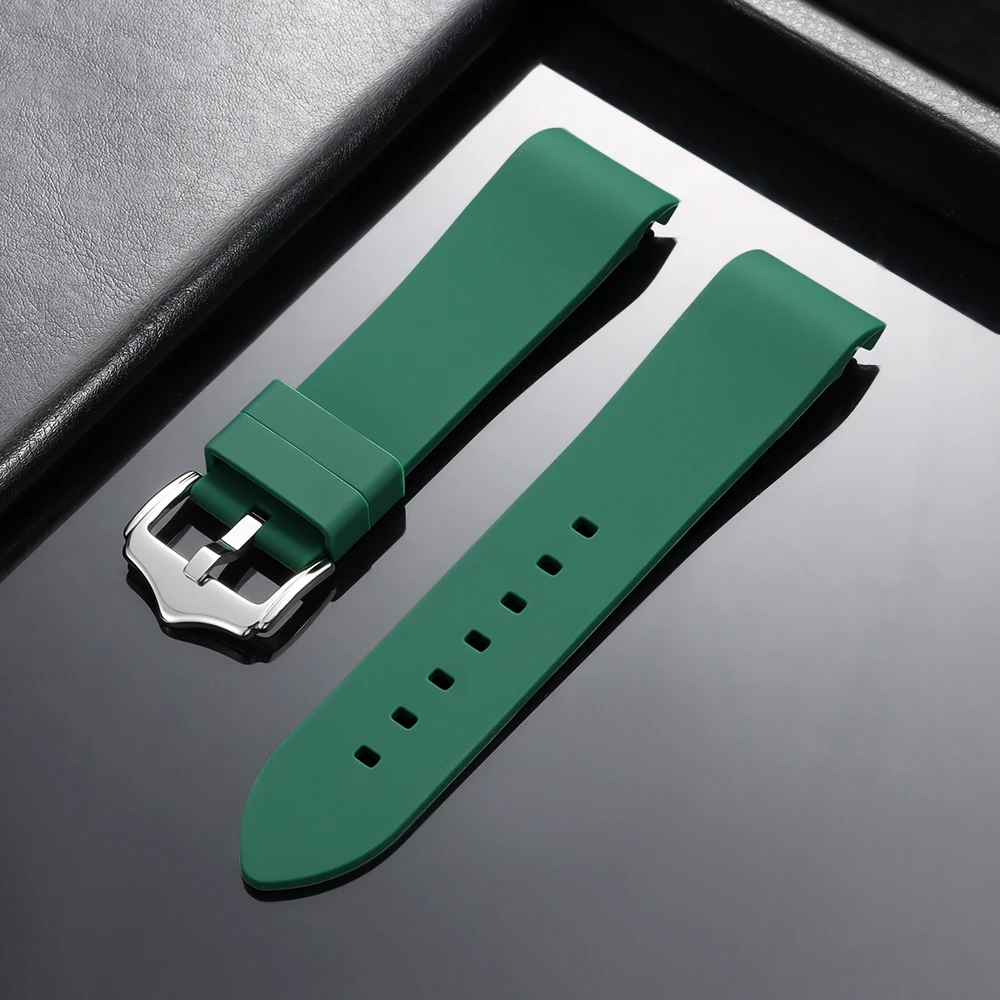 Premium Soft Curved End Silicone Watch Strap - Universal Fit