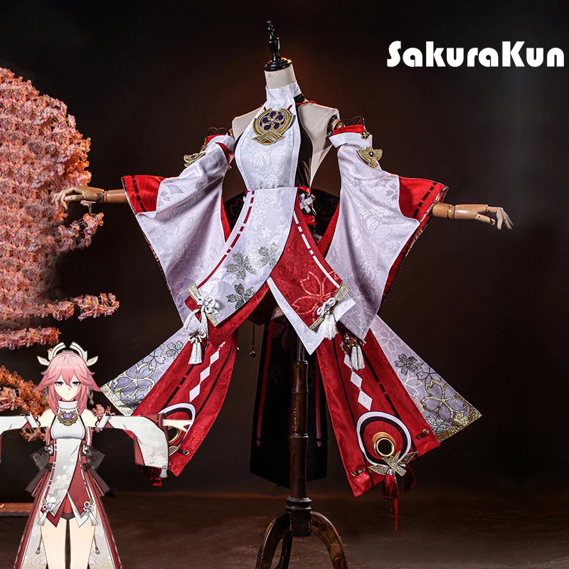 

Genshin Impact Yae Miko Cosplay Costume s-xl Size Game Yae Miko Cosplay Halloween Party Costumes