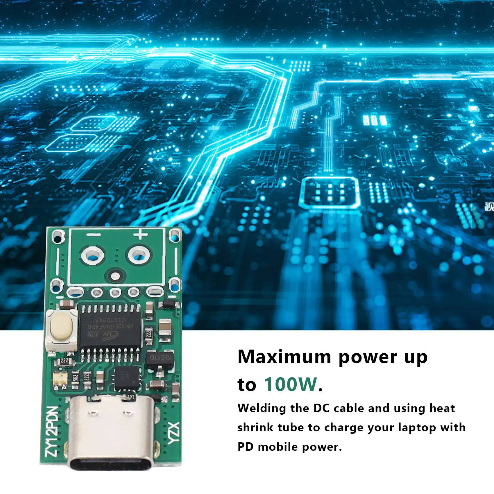 USB-C PD2.0/3.0 to DC    ġ , Decoy   Ʈ,    ׽, ZY12PDN