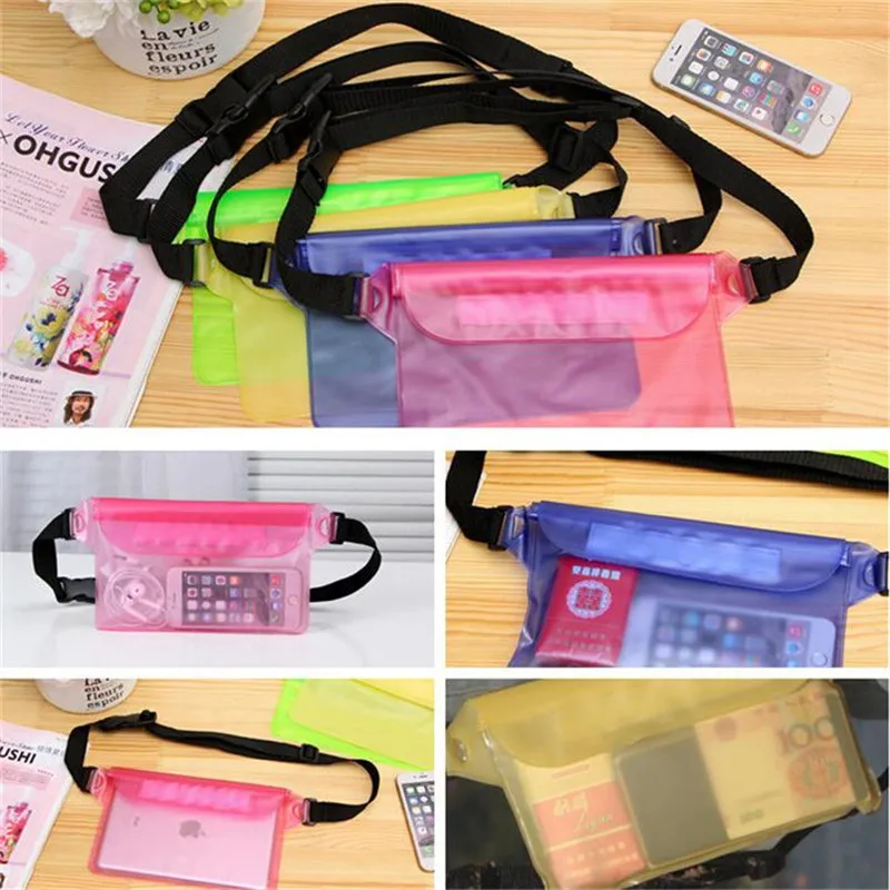 Waterproof Swimming Sealing Drift Diving Waist Pack Skiing Underwater Phone Case Cover Dry Shoulder Bag For Beach Boat Sport dry waterproof phone swimming