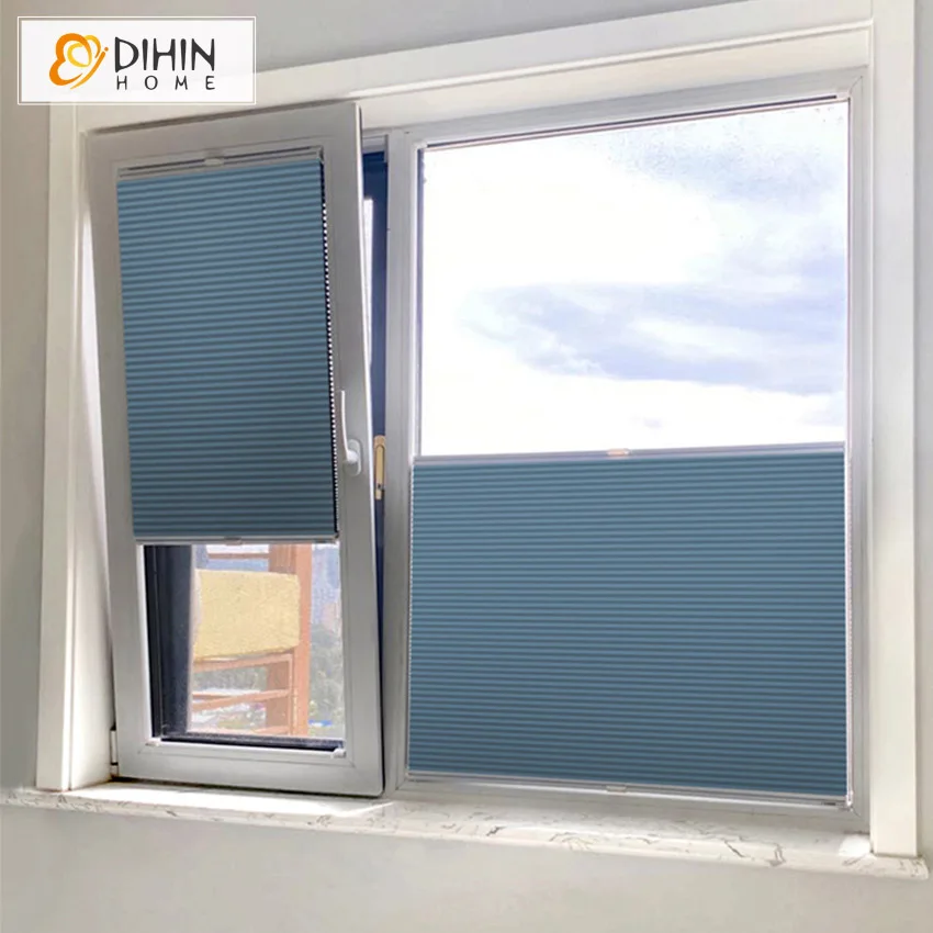 

DIHIN HOME Window Curtain Light Filtering/Blackout Cellular Honeycomb Shades For Living Room Top and Down Customized Blinds