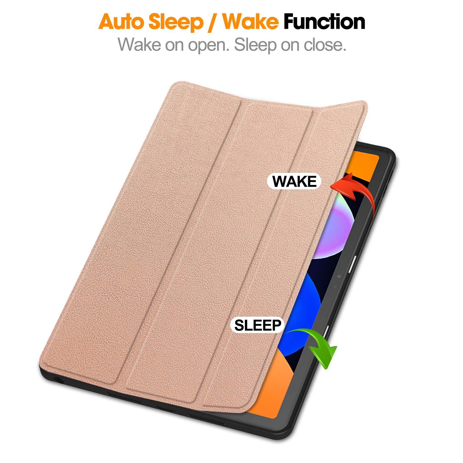 Premium 11 TPU Leather Magnetic Tablet Cover with Pen Slot