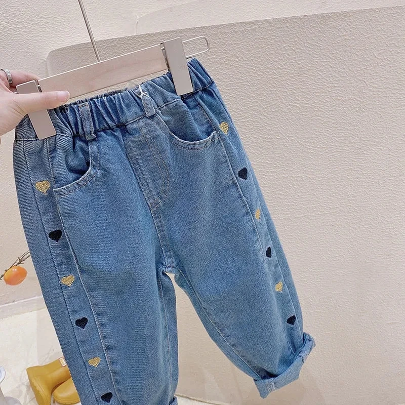 Jean Pants For Girls - Temu