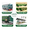 Train Set Toys 1pcs  Headstock And 2 Pcs Carriage LED Lights 180cm Track Simulated Train Toy Model Gifts For 3 4 5 6 7 8+ Year 3