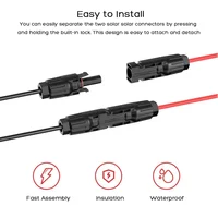 Connecteur de panneau solaire 6m/20FT 3m/10FT 12AWG vers câble XT60 pour générateurs solaires ALLPOWERS Ecoflow River Delta Anker Bluetti 3