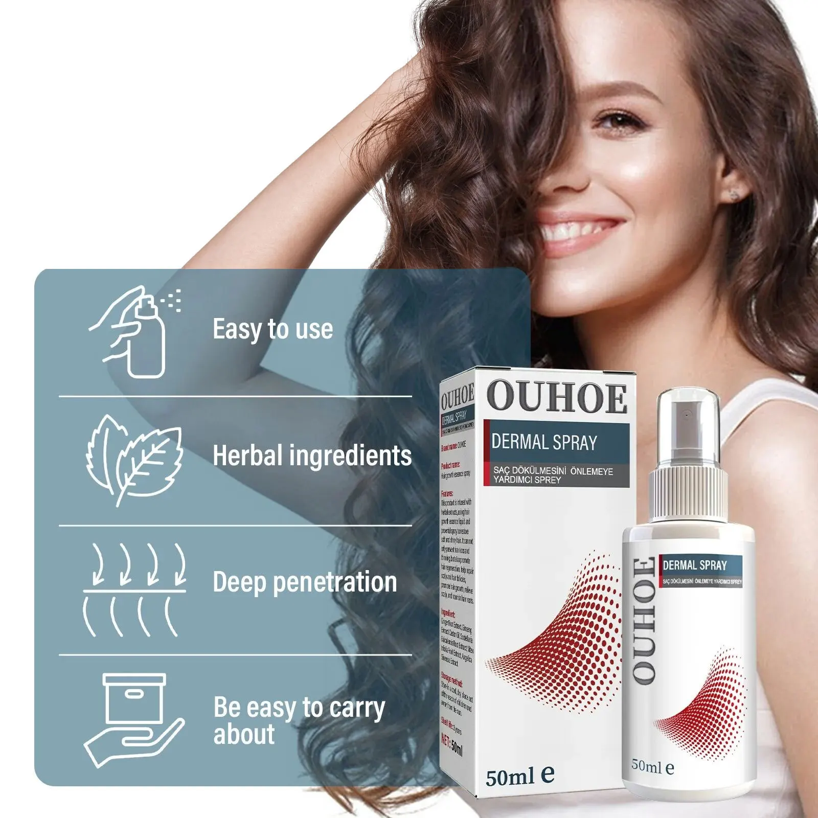 Tight Hair Essence Anti Hair Loss Spray Soothe Dense Nourishing Repair Scalp Follicle Promote Growth Treatment Serum Liquid