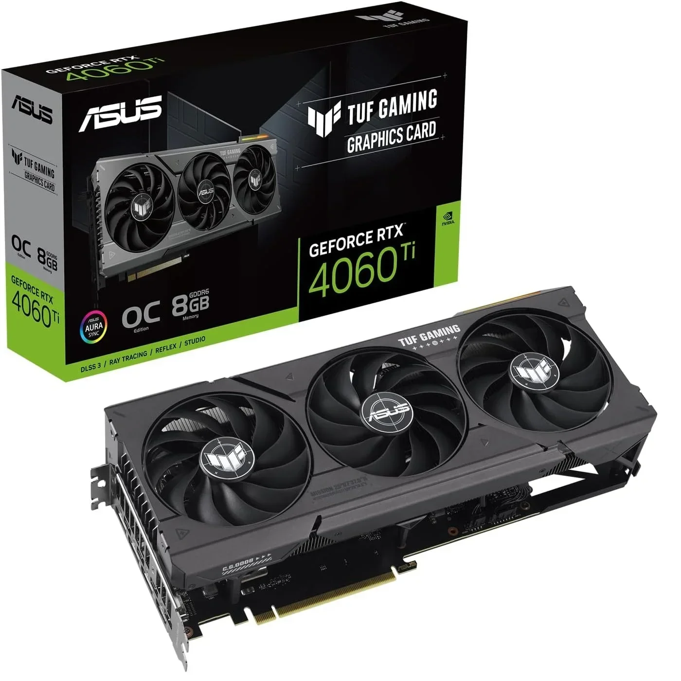 

New ASUS Video card TUF Gaming RTX 4060 Ti OC 8GB Graphic Card GDDR6 PCIe 4.0 8GB GPU TUF RTX4060TI O8G GAMING