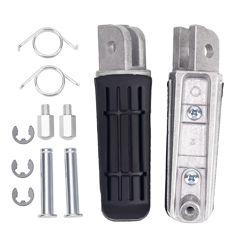 Motorcycle Footrest Foot Pegs Front Pedal Foot Rest For YAMAHA BT1100 Fazer 700 FJ1200 FJR1300 FZ1 FZ6 FZ6R FZR600 FZS600 XJ600 Motorcycle Accessories Motorcycle Foot Pedals Motorcycle Footrests
