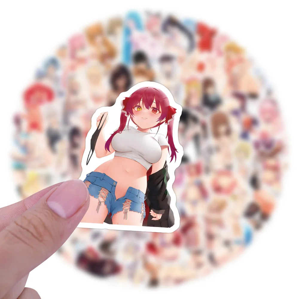 Cute Anime Sexy Girl Graffiti Sticker Waterproof Decals 10/30/50/120Pcs Guitar Luggage Notebook Phone Skateboard Cup Sticker cartoon stickers,anime stickers,kawaii stickers,decorative stickers,colorful stickers