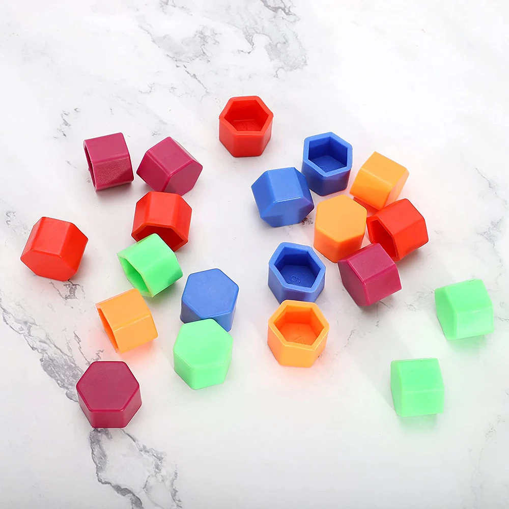 17mm 19mm 21mm Car Wheel Caps Bolts Covers Nuts Silicone Anti Rust Cover Auto Wheel Hub Protectors Styling Screw Cap 20Pcs