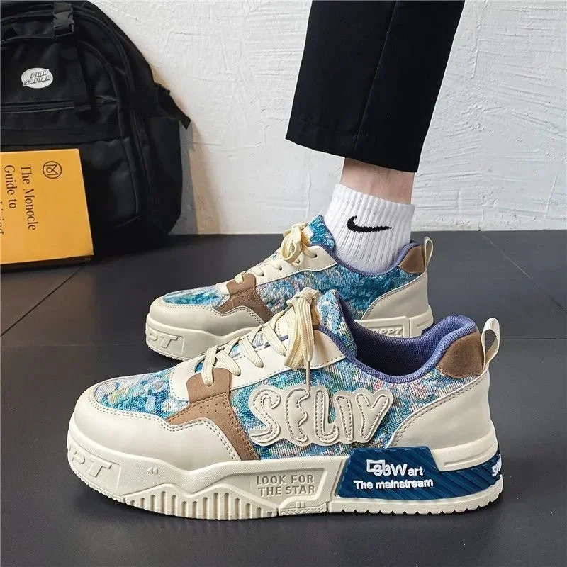 

New Men's Sneakers Fashion Designer Platform Shoes Versatile Trendy Men's Shoes Tennis Training Shoes for Men Tenis Masculinos
