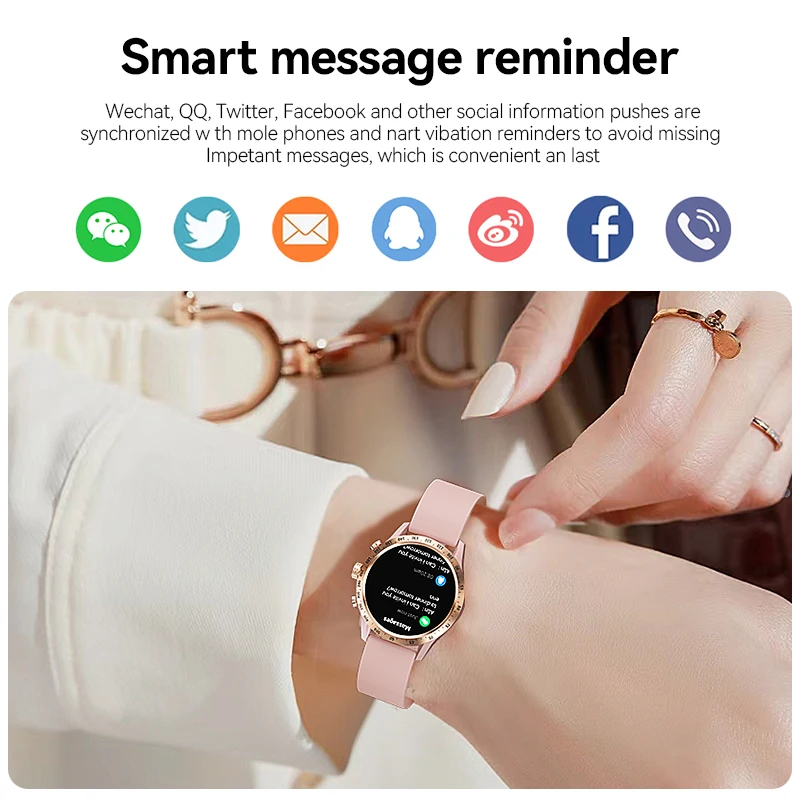 Watches For XIAOMI Smart Watch Women Wireless Call Waterproof Smartwatch AMOLED HD Screen  Health Monitor Sport Ladies Bracelet