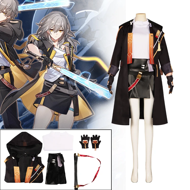 

Game Honkai Star Rail Kafka Women Cosplay Costume Game Uniform Accessories Halloween Party Set
