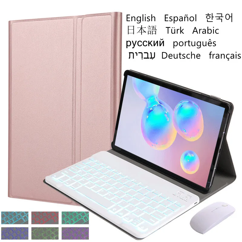 Case for Lenovo Tab M10 10.1 TB-X605L X605F Tablet Cover Keyboard Funda TB-X505L X505F Backlit Keyboard