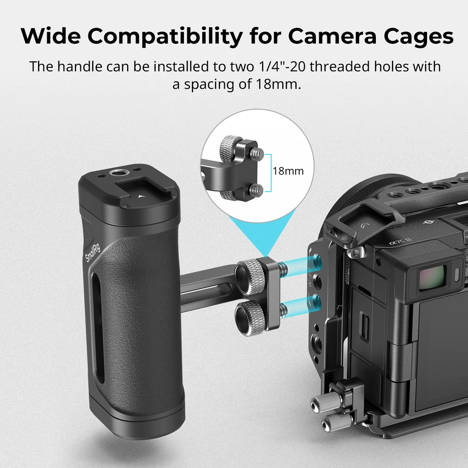 SmallRig 2916 Mini Side Handle - Left/Right Handgrip For Camera Cage & LED Lights