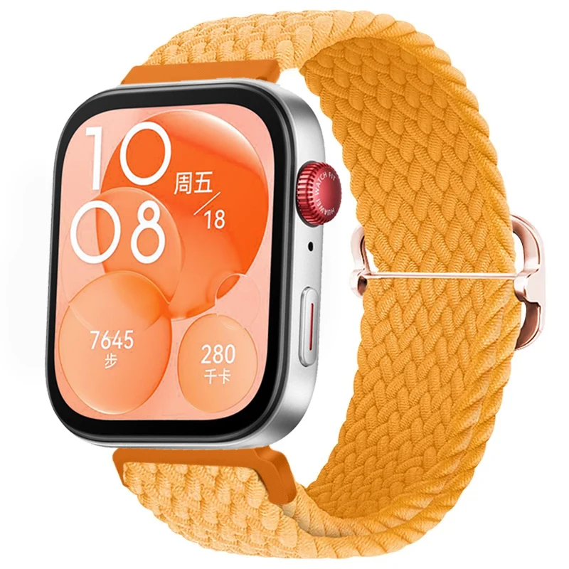 Nylon Braided Loop Strap - Adjustable Elastic Wristband for Smartwatch  Accessories