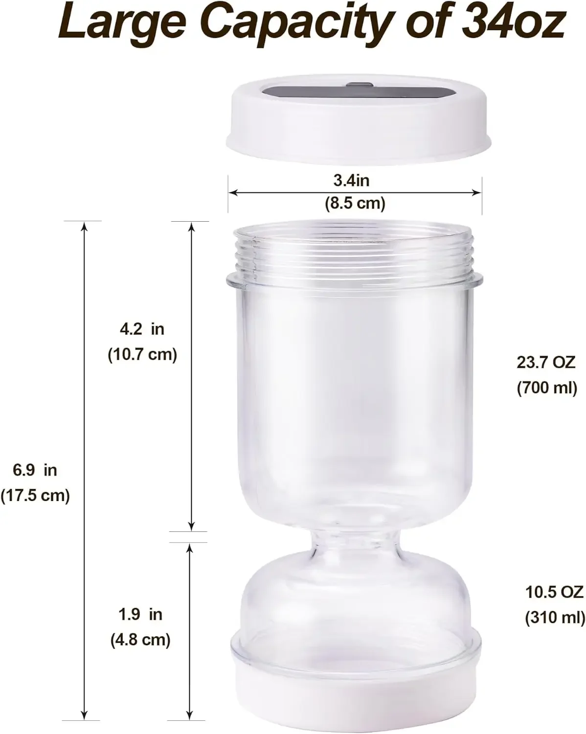 Pickles Jar Dry and Wet Dispenser Food Bottle Storage Kitchen Organizer Kimchi Jar Fermentation Kit Juice Separator Container