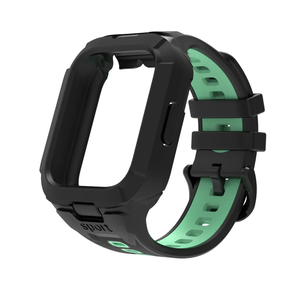 Silicone Strap and TPU Protective Case for Smartwatch - Sport Bracelet Accessory
