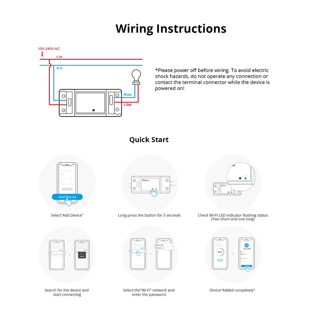 Basic R4 WiFi DIY Iterruptor Smart Switch Remote Controller Smart Home eWeLink A