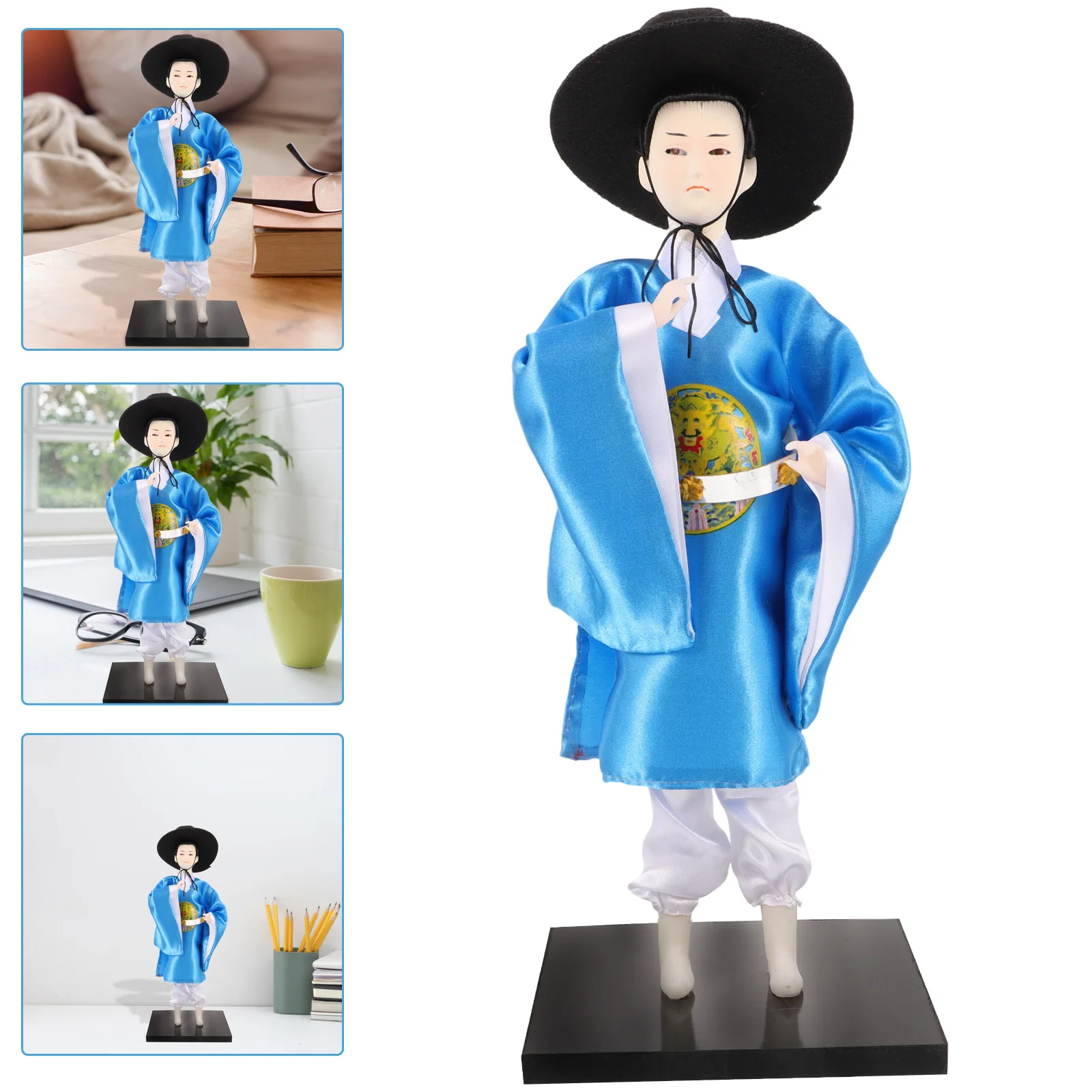 

Korean Hanbok Figure Traditional Style Handcraft Decoration Gift Statue Crafts