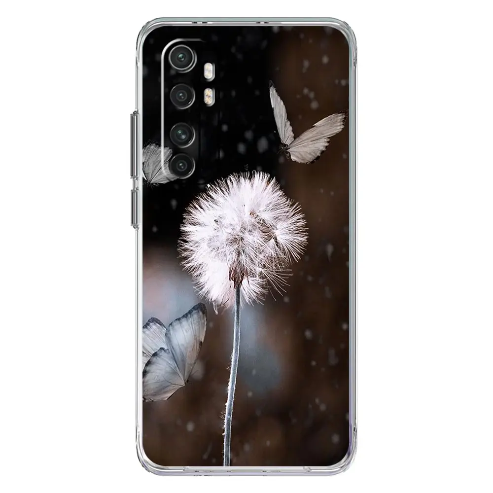 Clear TPU Phone Case with Dandelion Flower Design