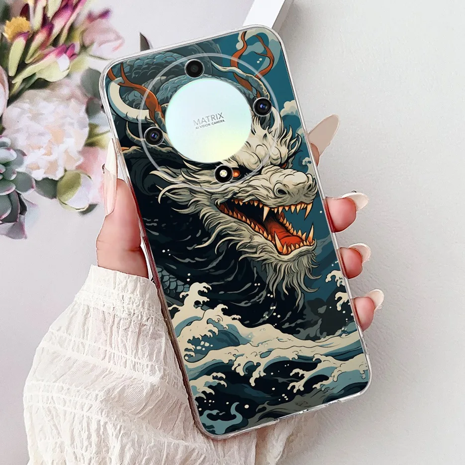 Cool Dragon Painted Soft Silicone Case