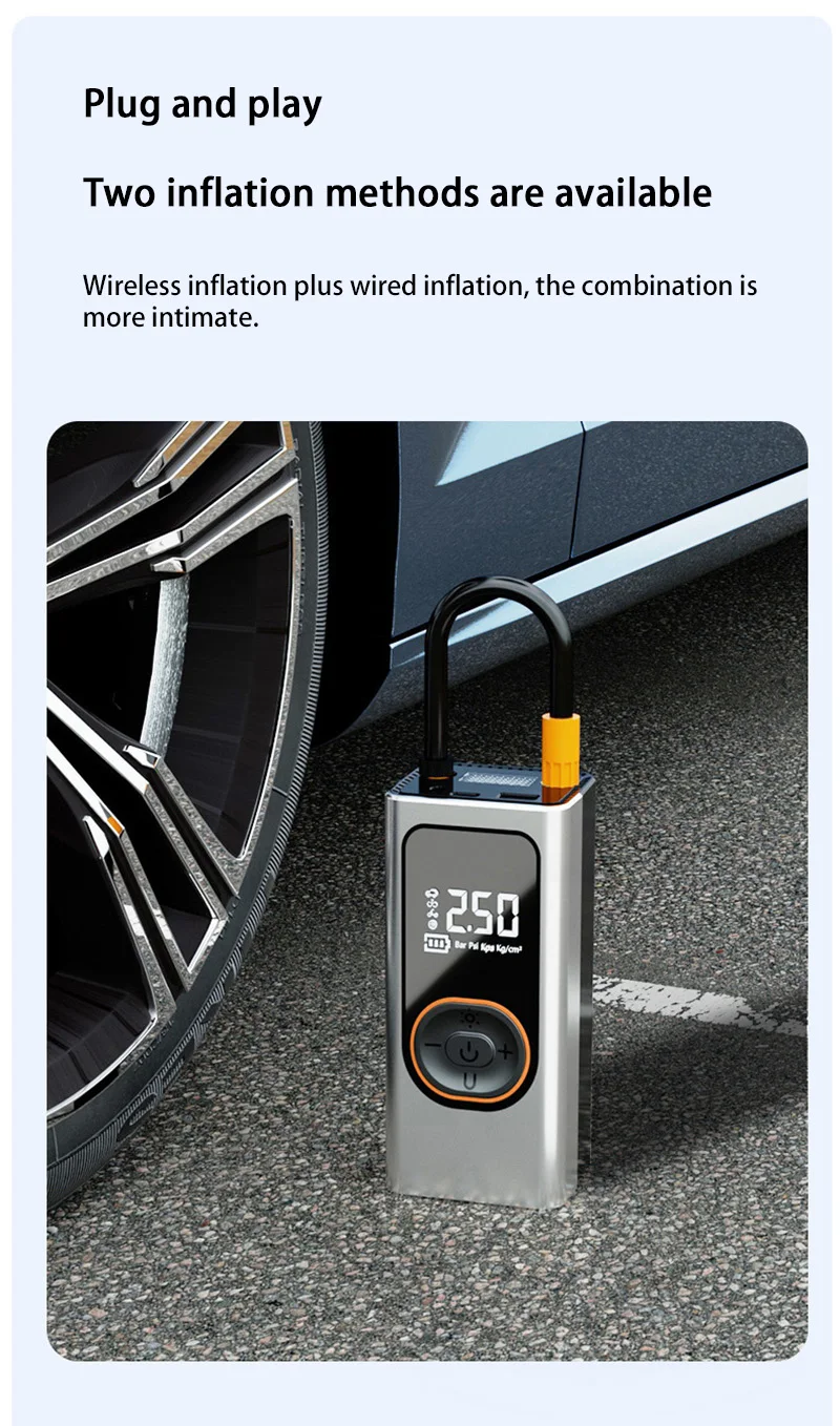 Xiaomi Car Air Pump Portable Wireless Air Pump, High-pressure Inflation Bank Ult