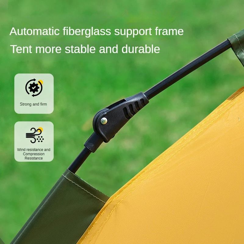 Camping Tent Instant Easy Ejection and Waterproof , One Second Setup Complete, For Camp, Hike, Travel , Picnic with Storage Bag