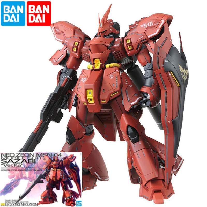 

Bandai Gundam 55457 MG 1/100 SAZABI XIAYA Ver.KA Card Version of The Original Assembled Model Toy Collection Gifts