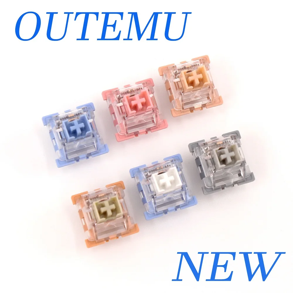 interruptor mecânico lubrificado do teclado dos interruptores de outemu clicky silencioso linear tátil do leite tom jerry personalizado do jogo rgb mx