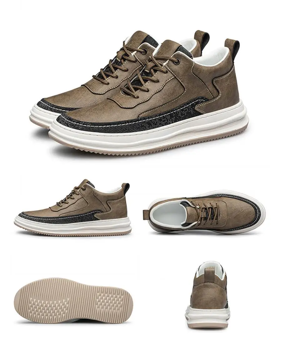 Herren Elevator Sneaker Aus Echtleder Für 8cm Mehr Körpergröße_voghion.com