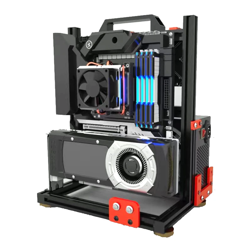 Diy Desktop Gamer For Itx Matx Atx Eatx Vertical Pc Case Open