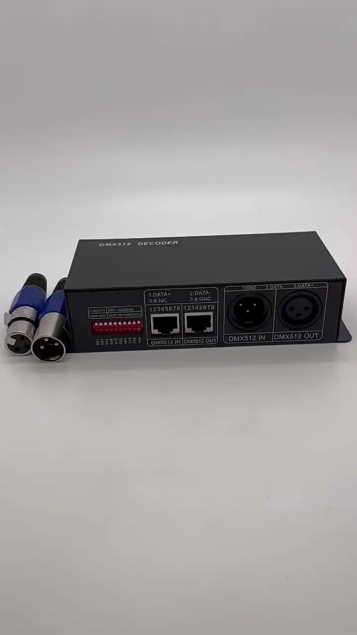 RGB контроллер DMX 8A для светодиодной ленты