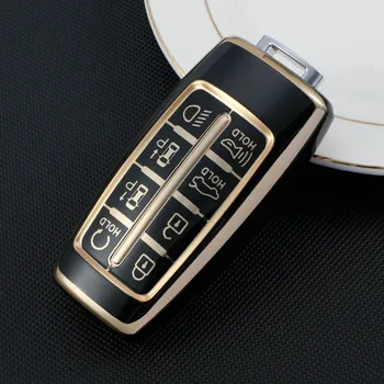 TPU 4 8 pulsanti Remote Car Key Case Cover per Hyundai Genesis G80 GV80 70 90 2021 2022 Protector Control accessori Auto Keyless