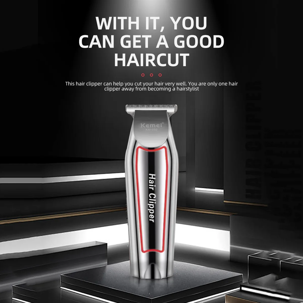 Kemei Hair Trimmer Electric Beard Trimmer for Men KM-032