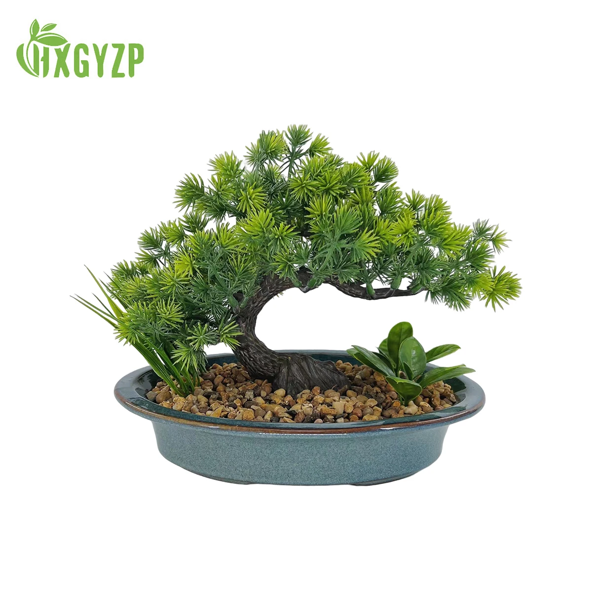 

HXGYZP Bonsai Tree Artificial Plants With Ceramic Pots Decor Fake Pine Tree Potted Home Indoor Table Office Shelf Decoration