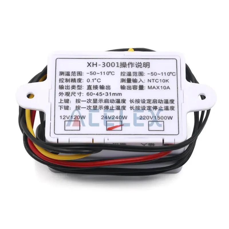 W3001 Digital Control Temperature Microcomputer Thermostat Switch Thermometer New Thermoregulator 12/24/220V digital thermometer digital temperature controller digital thermostat