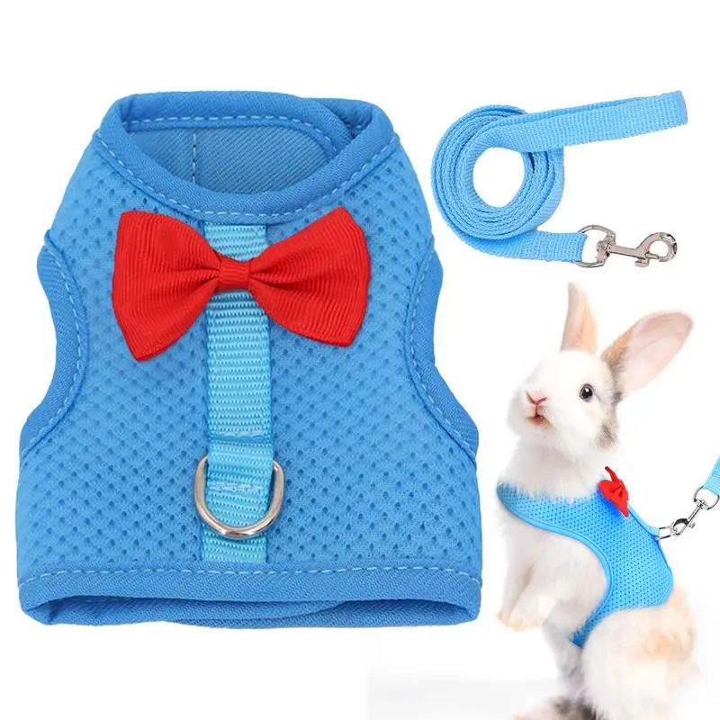 

Rabbit Harness Set Breathable Newest Cute Rabbit Harness Adjustable Mall Animal Harness Rabbit Outfit For puppies kittens supply